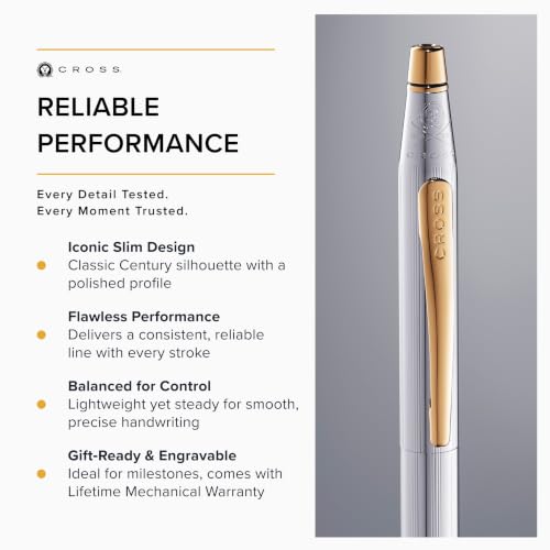 Cross Classic Century Medalist Ballpoint Pen, Medium Point, Black Ink - color: Medalist