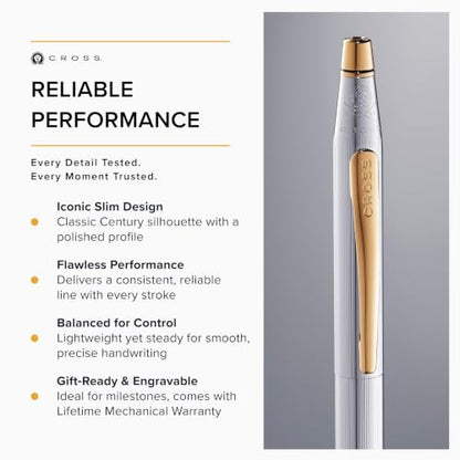 Cross Classic Century Medalist Ballpoint Pen, Medium Point, Black Ink - color: Medalist