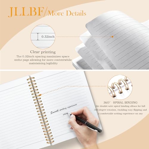 JLLBF Dear God Christian Spiral Notebook, Bible Notebooks for Note Taking, Prayer Journal for Women, Faith Based Gifts for Women, Scripture Journal Notebook, 5.5x8.3 Inch - color: Dear God