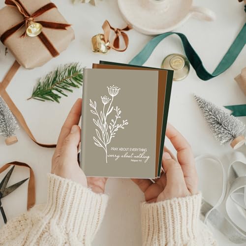 Fuutreo 60 Pcs Bible Verse Christian Gifts, Prayer Journal, Bright Color - color: Christmas Color