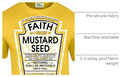 Hip Together Faith as a Grain of Mustard Seed Christian Parody T-Shirt - size: XX-Large