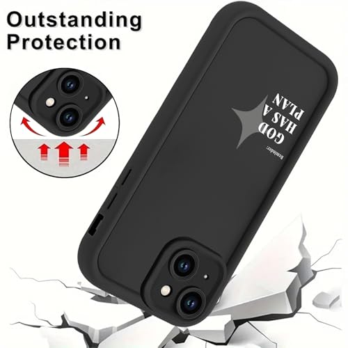 Stylish God's Plan Isaiah 60:22 Bible Verse Cross Christian Phone Case for iPhone 14 Case Shockproof Soft Protective for Women Men Phone Cover Funda for iPhone 14 6.1 Inch - color: Jesus
