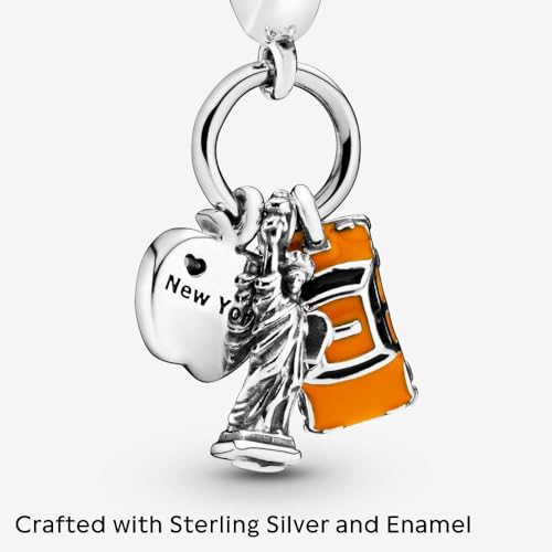 Sport Religious Charm 925 Sterling Silver Pendant,Jewelry Beads Gifts for Women Bracelet&Necklace - color: Statue of Liberty