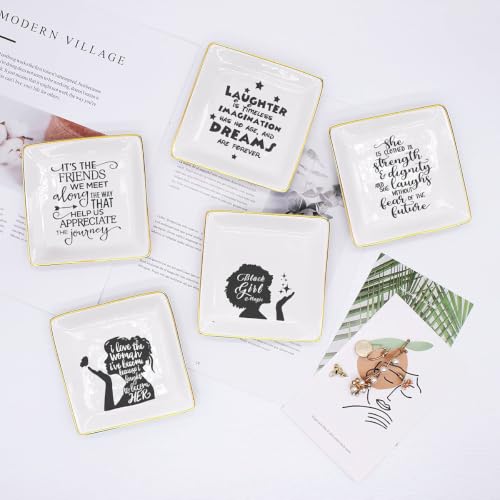She Is Clothed in Strength Proverbs 31:25 Jewelry Tray Ring Holder Dish - style: She is Clothed