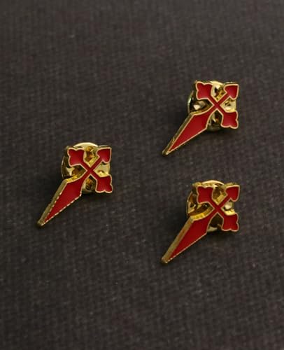 Cottvott Holy Spirit Enamel Dove Lapel Pins/Holy Chalice Pins Catholic Crucifix Jesus Cross Lapel Pins Religious Brooches Women Men Christian Party Favors - color: 5pcs-cross-red color