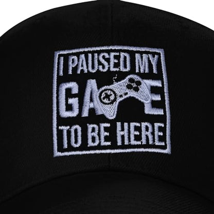 Embroidered Baseball Cap for Women Men Adjustable Baseball Hat Black Baseball Cap Trucker Hat - color: Video Game Controller