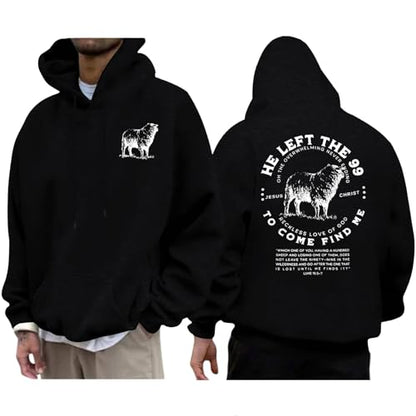 Christian Hoodies for Men Bible Religious Sweatshirts Jesus Hoodie - color: Black04, size: Medium