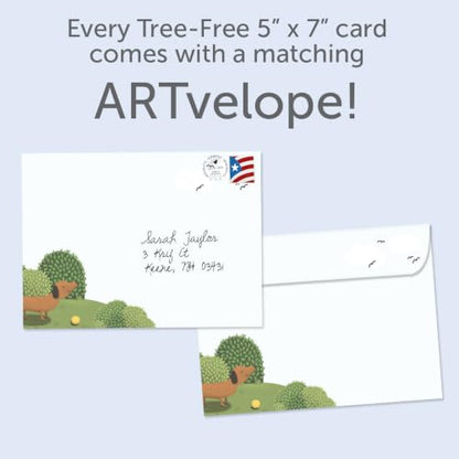 Tree-Free Greetings - Funny Dog Get Well Card - Feeling Ruff - color: Feeling Ruff