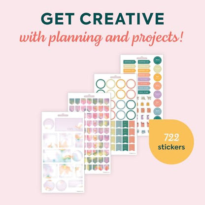 Happy Planner Classic Sticker Pack for Planners, 15 Sheets - color: Sweet Garden