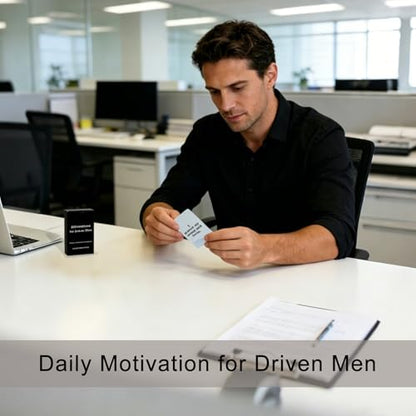 55 Daily Affirmation Cards for Men - Positive Mindset Deck, Gifts for Him - color: Men's Affirmation Cards