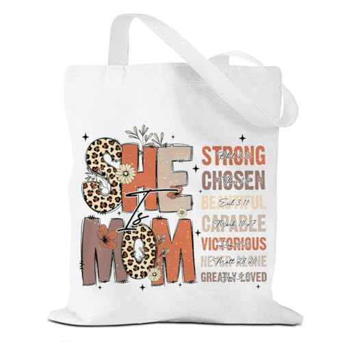 Mama Mom Tote Bag Mom Birthday Gifts Canvas Tote Bag, Reusable Canvas Shoulder Bags for Grocery Shopping, Beach 01 - color: Sheismom02