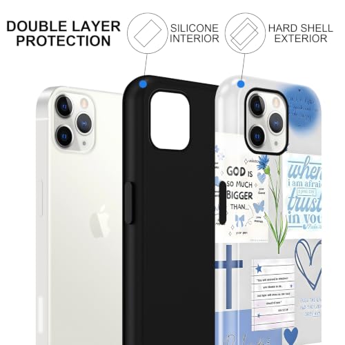 Cute Blue Jesus Christian Phone Case for iPhone 11 Pro 5.8'' - color: Blue, size: iPhone 11 Pro