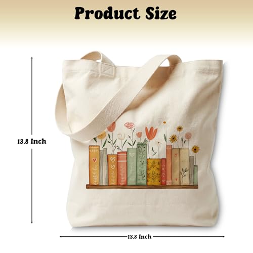 Book Lovers Gifts Canvas Tote Bag Tote Bag for Women Reusable Shoulder Bags for Grocery Beach Work - color: Red