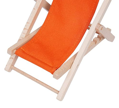Foldable Wooden Cell Phone Stand, Phone Holder for Desk - color: Orange
