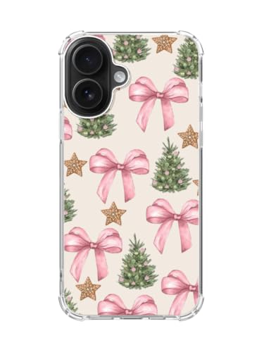 Christmas Bow Chtistmas Tree Phone Case for iPhone 17, Cute Winter Gift Phone Cover, Cool TPU Phone Case Cover - color: Christmas Bow