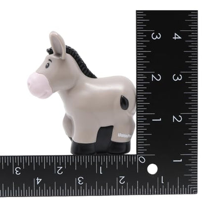 Fisher-Price Replacement Part for Collectible Little People Noah's Ark Zoo Safari Jungle Animals Playset JLV11 - Replacement Light Gray Donkey Figure