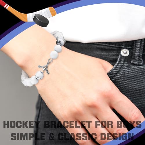 12 Set Sport Adjustable Bracelets Gift - color: White, size: Hockey