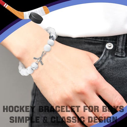 12 Set Sport Adjustable Bracelets Gift - color: White, size: Hockey