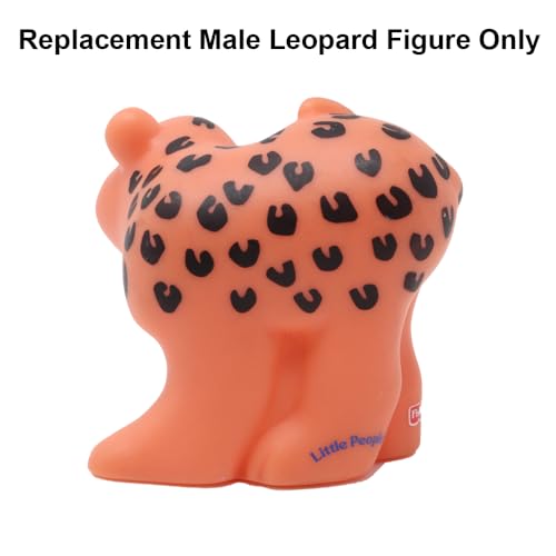 Little People Replacement Part for Fisher-Price Noah's Ark, Zoo or Safari Playset V8254 - Replacement Male Orange and Black Leopard
