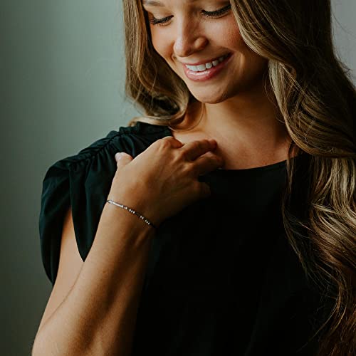 Loved Creations Morse Code Bracelets for Women, Christian Bible Verse Bracelets, Scripture S925 Sterling Silver Inspirational Faith Jewelry, Religious Gifts for Women - color: 2 Corinthians 5:7