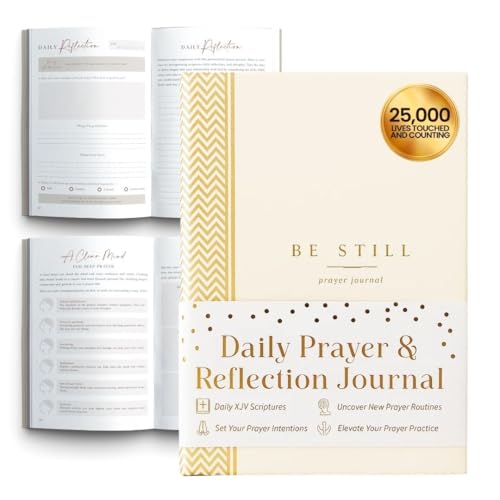 Prayer Journal – 90 Days Guided Daily Devotional For Women, White Chevron - color: Chevron White