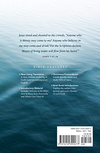 Gift and Award Bible NLT (Softcover, Blue)