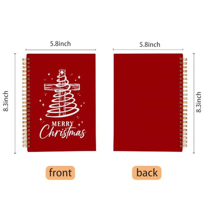 Christian Christmas Tree Notebook Journal 5.5x8.3 Inch