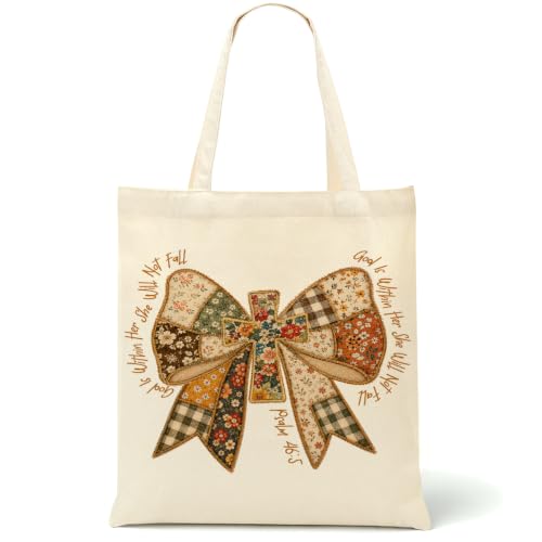 Christian Gifts for Women, Canvas Tote Bag, Faith Gifts for Women Girl Sister Inspirational Religious Gift Birthday - color: Christian 915