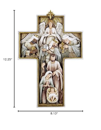 Avalon Gallery Nativity Holy Family 12 Inch Wall Cross