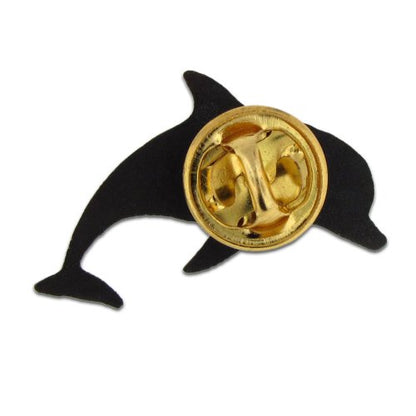 Beach & Ocean Lapel Pins - Gold & Silver Sea Life, Nautical & Tropical Designs - color: Antique Gold Dolphin, size: 5 Pack