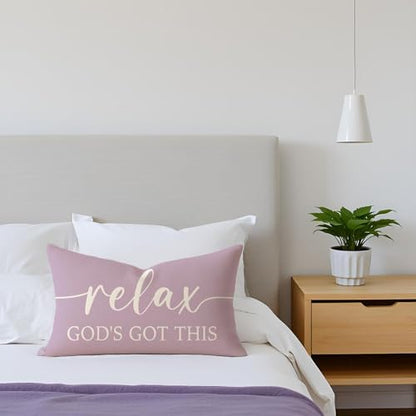 Dusty Lavender Purple Pillow Covers 12x20 Inch Set of 2 - color: Dusty Lavender