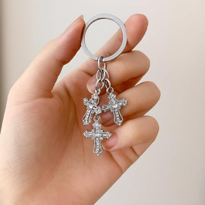 Cross Keychain – Cool Keychains Gifts for Christian, Baptism, Holidays, Keychains for Car Keys - color: Cross10