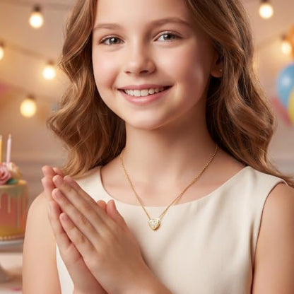 3-12 Year Old Birthday Gifts Heart Cross Necklace Gifts - style: 11th Birthday