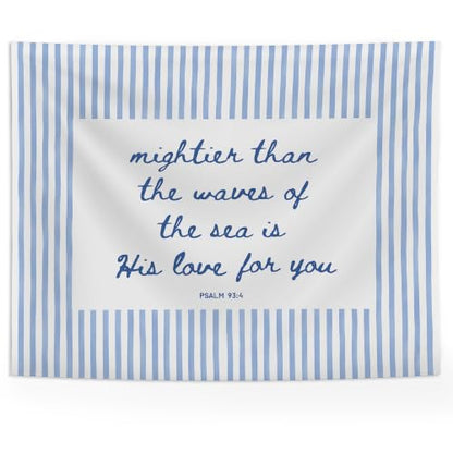 SAFDSGFDB Blue Christian Beach Tapestry Wall Hanging 50x60 - color: Christian one