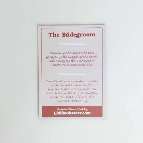 LDS Bookstore Small Christian Art Prints With Inspiring Scripture References And Messages (The Bridegroom, 3x4 Mini Card)
