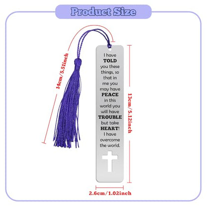 Bible Verse Metal Bookmark Christian Bookmark for Women Men Inspirational Scripture Bookmarks Bible Verse Gift Book Marks for Reading Religious Baptism Graduation Gift First Communion Gifts for Girls - color: Bible Verse Metal Bookmark 06