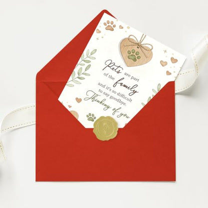 Pet Sympathy Card, Pet Loss Card for Dog Cat - color: BK-051