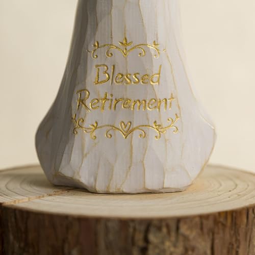 Retirement Angel Gifts for Women, Hand Painted Guardian Angel Figurines Happy Retirement Gifts for Nurses, Teacher, Coworkers - color: Retirement Blessing Angel