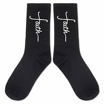 Grace Yonks Faith Socks,Christian Gifts,Inspirational Religious Socks for Women Her Girls Mens Socks. - color: Black3