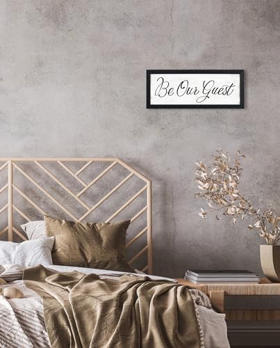 Be Our Guest Bedroom Sign Farmhouse Wall Decor 6"x 14.5" - color: Be Our Guest Sign