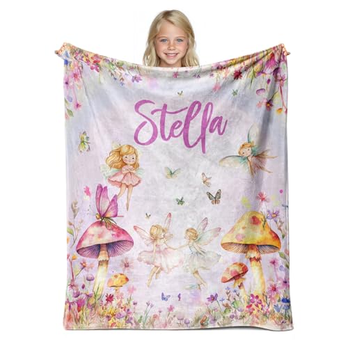 Personalized Baby Princess Blanket for Girls with Name - color: Princess