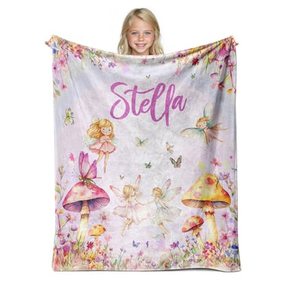 Personalized Baby Princess Blanket for Girls with Name - color: Princess