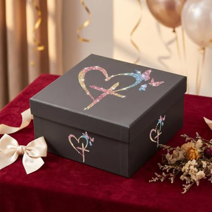 6pcs Cross Love Glitter DIY Stickers Sparkle Vinyl Decals, Waterproof Bling Heart Stickers for Phone, Laptop, Greeting Cards, Car, Gift Box, Wedding DIY Craft Decor DIY Craft Supplies