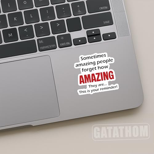 (3Pcs) Sometimes Amazing People Forget How Amazing They Are Sticker, Inspirational Encouragement Stickers Motivational Quote Waterproof Vinyl Decals for Laptop Water Bottle Scrapbook Helmet, 3" x 2.8" - color: Sometimes Amazing People Forget How Amazing T