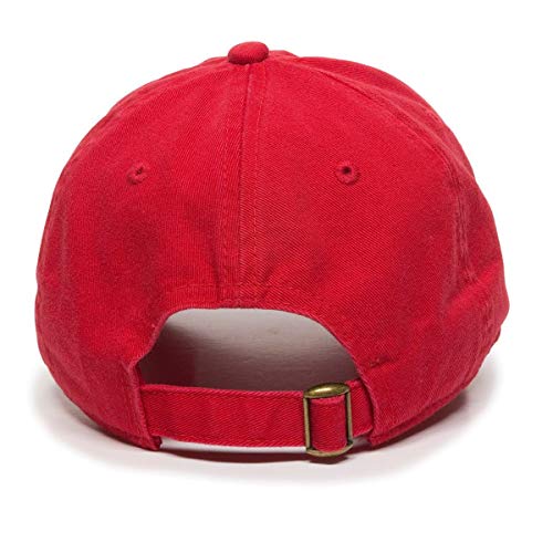 Praying Hands with Cross Baseball Cap Embroidered Cotton Adjustable Dad Hat - color: Red