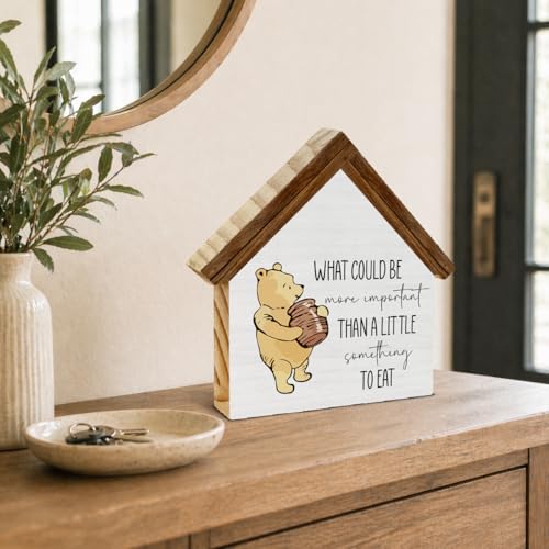 Pooh Bear Kitchen Decor, What Could Be More Important Than Eat Sign - color: What