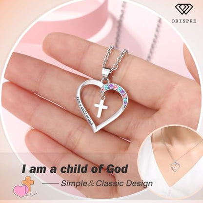 Cross Necklace for Girls- Child of God Gifts for Girls Jewelry - style: Child of God