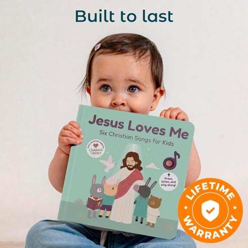 Cali's Books Jesus Loves Me Music Book for Toddlers 1-3 Years Old