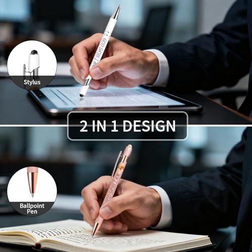 Bible Journal and Pens Set, A5 Notebook for Prayer, Scripture Writing & Bible Study & Daily Note-taking, Christian Gifts with 2 Inspirational Pens,5.7 * 8.2 Inch,192 Pages (Design 02, White) - color: White, style: Design 02
