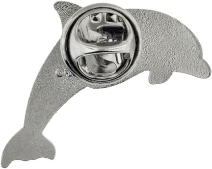 PinMart Ocean & Sea Animal Enamel Lapel Pins for Hats, Jackets & Bags - color: Blue Dolphin Nickel Plated, size: 1 Piece